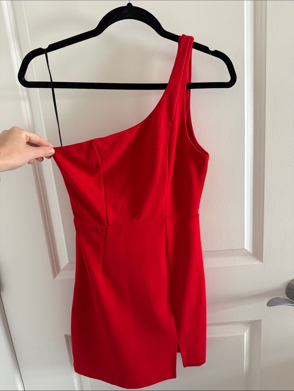 Princess Polly Red One-Shoulder Mini Dress